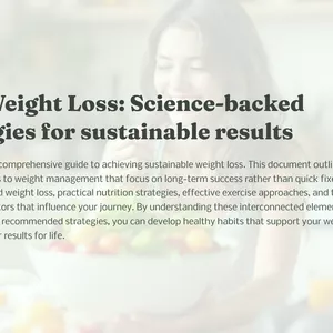 Cover image for Ebook Easy Weight Loss: Science-backed strategies for sustainable results