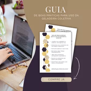 Imagem de capa para o Ebook Guia de boas práticas para uso da geladeira coletiva 