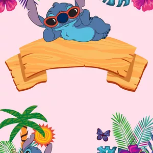 Imagem de capa para o Ebook Arte Convite aniversário Stitch 