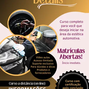 Imagem de capa para o Curso online Details "Curso Técnico de Estética Automotiva"