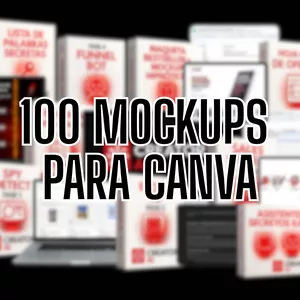 Imagen de portada para Ebook 100 Mockups de Canva