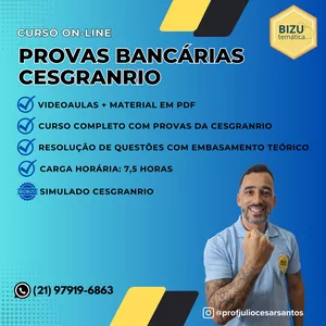 Imagem do curso Cesgranrio - Provas Bancárias