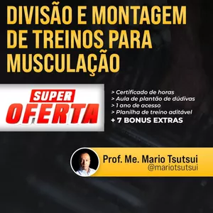 Imagem do curso Divisão e Montagem de Treino para Musculação 