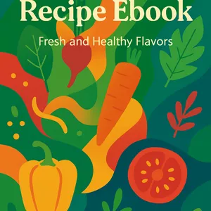 Imagem de capa para o Ebook E-book de Receitas Vegetarianas.