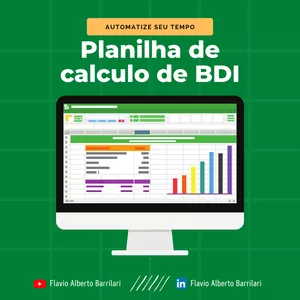 Imagem de capa para o Curso online PLANILHA PARA CALCULO DE BDI E CUSTOS INDIRETOS - FORMAÇÃO DE PREÇO DE VENDA EM OBRAS