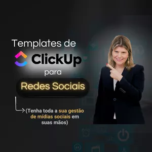 Imagem de capa para o Curso online Templates de ClickUp para Redes Sociais