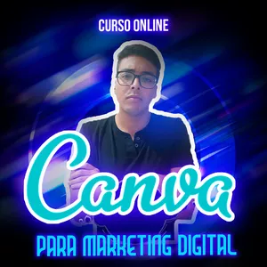 Imagem de capa para o Curso online Canva para Marketing Digital