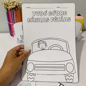 Imagem de capa para o Ebook ATIVIDADE TUDO SOBRE MINHAS FÉRIAS 