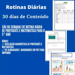 Imagem de capa para o Ebook ROTINAS DIÁRIAS ( 30 DIAS)
