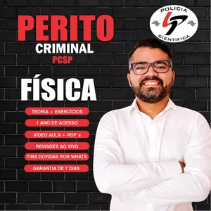 Imagem de capa para o Curso online FÍSICA PERITO CRIMINAL SÃO PAULO 