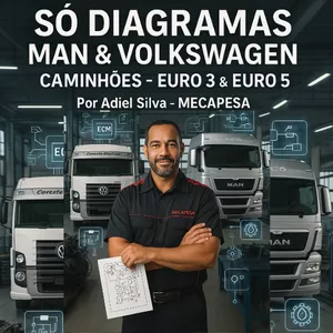 Imagem de capa para o Ebook SÓ DIAGRAMAS MAN E VOLKVAGEN 