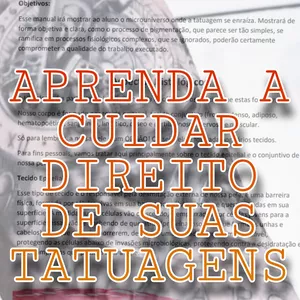 Imagem de capa para o Ebook COMO CUIDAR DE SUAS TATUAGENS