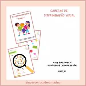 Imagem de capa para o Curso online Caderno DISCRIMINAÇÃO VISUAL