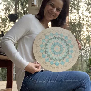 Imagem de Mandala e Geometria Sagrada. Aula de desenho avançando para mandala. criado por izabella junqueira franco na hotmart