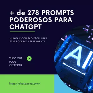 Imagem do curso + de 1.278 PROMPTS PODEROSOS PARA CHATGPT