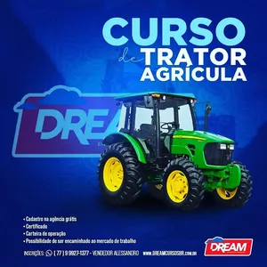 Imagem de CURSO DE TRATOR AGRÍCOLA ( RECICLAGEM) criado por Dream Cursos na hotmart