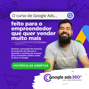 Imagem de capa para o Curso online Google ADS 360º Online