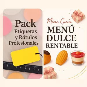 Imagen de portada para Ebook Pack de Etiquetas Profesionales + Mini Guía: Menú Dulce Rentable