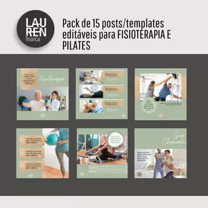 Imagem de capa para o Ebook Pack Posts Fisioterapia e Pilates