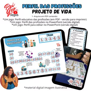 Imagem de capa para o Ebook Jogo-Perfil Profissões (Projeto de Vida)