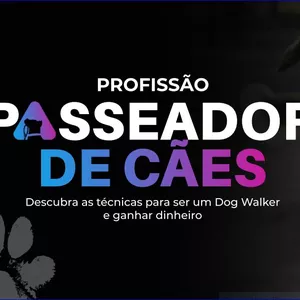 Imagem do curso Profissão PASSEADOR DE CÃES - Dogwalker