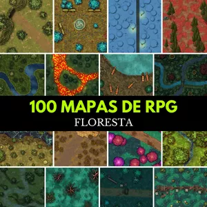 Imagem de capa para o Curso online PACOTE 100 MAPAS DE RPG - FLORESTA
