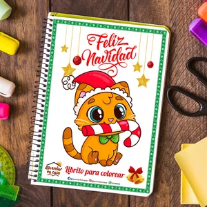 Imagen de portada para Curso online 🎄 Libro para Colorear de Navidad: 50 Páginas de Magia Navideña + Bonos Exclusivos 🎁