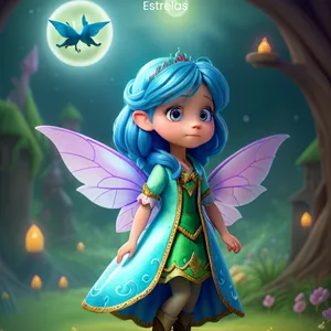 Imagem de capa para o Ebook E-book infantil A fada dos sonhos: O segredo do pote das estrelas