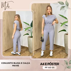 Imagem de capa para o Ebook Conjunto Blusa e Calça Mavie