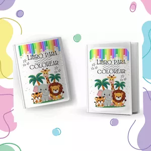 Imagen de portada para Ebook Libro de animalitos para colorear 