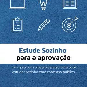 Imagem de capa para o Ebook Estude Sozinho para a Aprovação