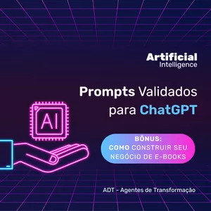 Imagem de capa para o Curso online Prompts Validados para ChatGPT 
