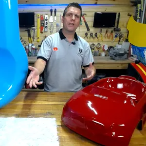 Imagem de capa para o Curso online Curso Fibra de Vidro Passo a Passo - Do molde ao acabamento em pintura automotiva