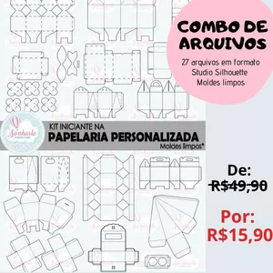 Imagem de capa para o Curso online Combo Moldes Limpos arquivo de corte Silhouette/tesourete