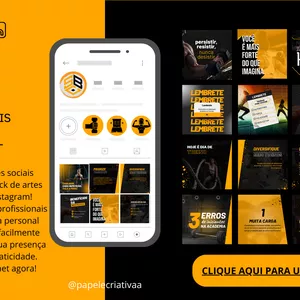 Imagem de capa para o Ebook Pack de artes editáveis no Canva para Personal Trainer