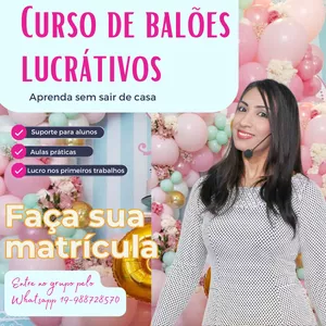 Imagem de capa para o Curso online Curso de balões LUCRATIVOS - iniciantes.