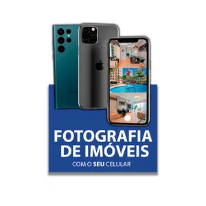 Imagem de capa para o Curso online Curso completo de Fotografia Imobiliária com Celular