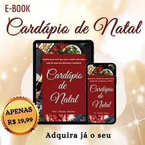 Imagem principal do produto E-BOOK CARDÁPIO DE NATAL