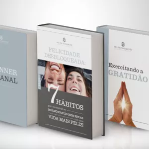 Imagem de capa para o Ebook Ebook Felicidade Desbloqueada: 7 hábitos essenciais para liberar os hormônios da felicidade!