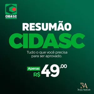 Imagem de capa para o Curso online RESUMÃO CIDASC