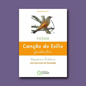 Imagem de capa para o Ebook CANÇÃO DO EXÍLIO com exercícios de Fonologia