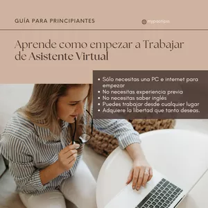 Imagen de portada para Ebook Inicia tu Carrera como Asistente Virtual! Método Definitivo para Empezar a trabajar desde casa, Incluso si no tienes experiencia