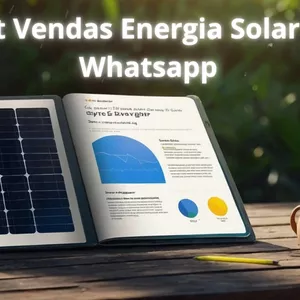 Imagem de capa para o Ebook Script Vendas Energia Solar para Whatsapp