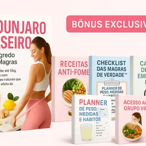 Imagem de capa para o Ebook Mounjaro Caseiro - O Segredo das Magras