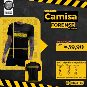 Imagem de capa para o Curso online Camisa FORENSE normal