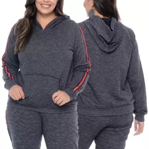 Imagem de capa para o Ebook Molde Blusa Moletom Canguru Com Capuz (Plus Size 46 ao 54)