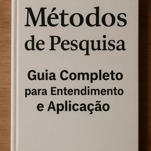 Imagem de capa para o Ebook Métodos de Pesquisa: Guia Completo para Entendimento e Aplicação