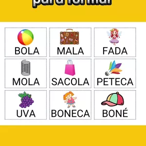 Imagem de capa para o Ebook JOGO DAS PALAVRAS COM SÍLABAS SIMPLES