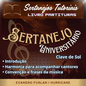 Imagem do curso Livro Partituras Sertanejo Universitário Contem 20 partituras 