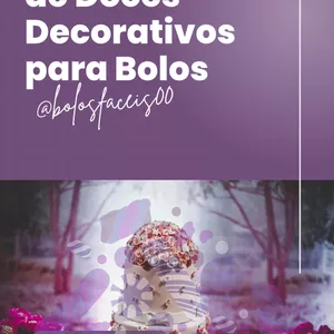 Imagem de capa para o Ebook 20 Receitas de Doces Decorativos para Bolos